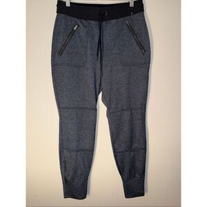 Athleta dark grey joggers zipper ankles size small #722